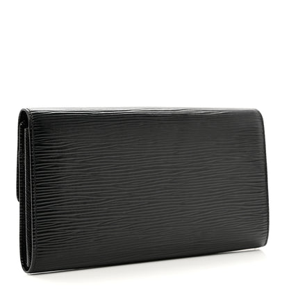 Louis Vuitton Epi Sarah Wallet Black 3 of 6