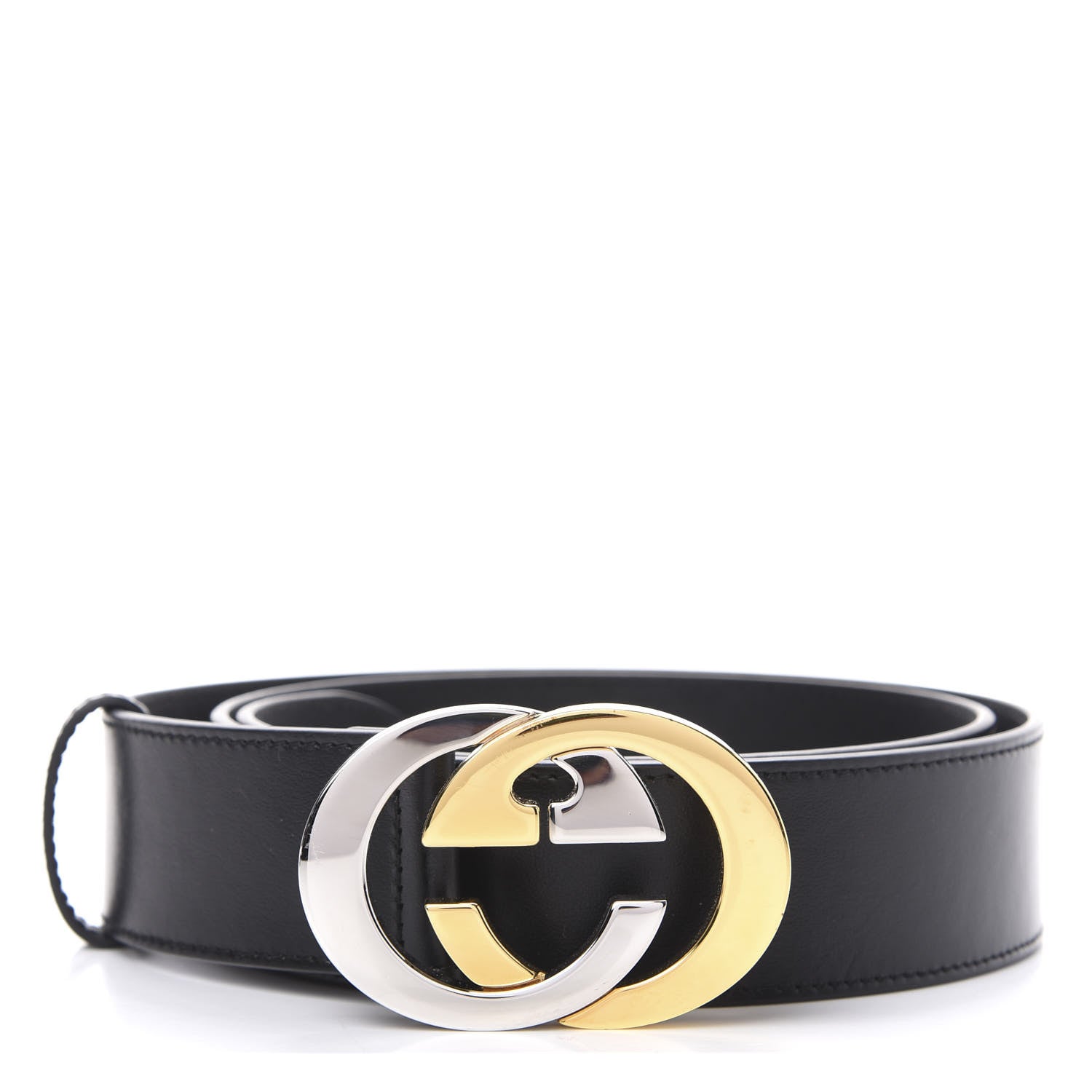Gucci Calfskin Interlocking G Belt 100 40 Black 1 of 6