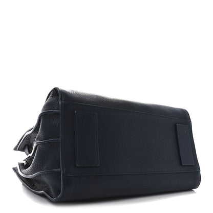 Saint Laurent Grained Calfskin Small Supple Sac De Jour Navy 4 of 9