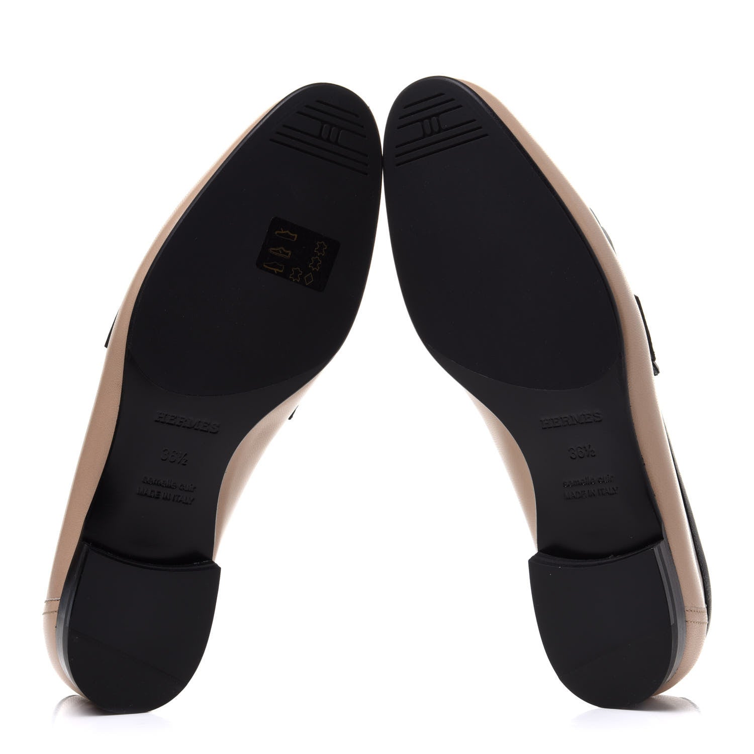 Hermes Goatskin Womens Royal Loafers 36.5 Multicolor 5 of 10