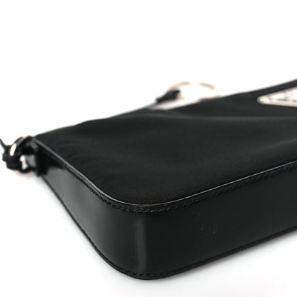 Prada Nylon Vela Pouch Black 7 of 8