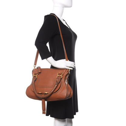 Chloe Calfskin Medium Marcie Satchel Tan 2 of 16