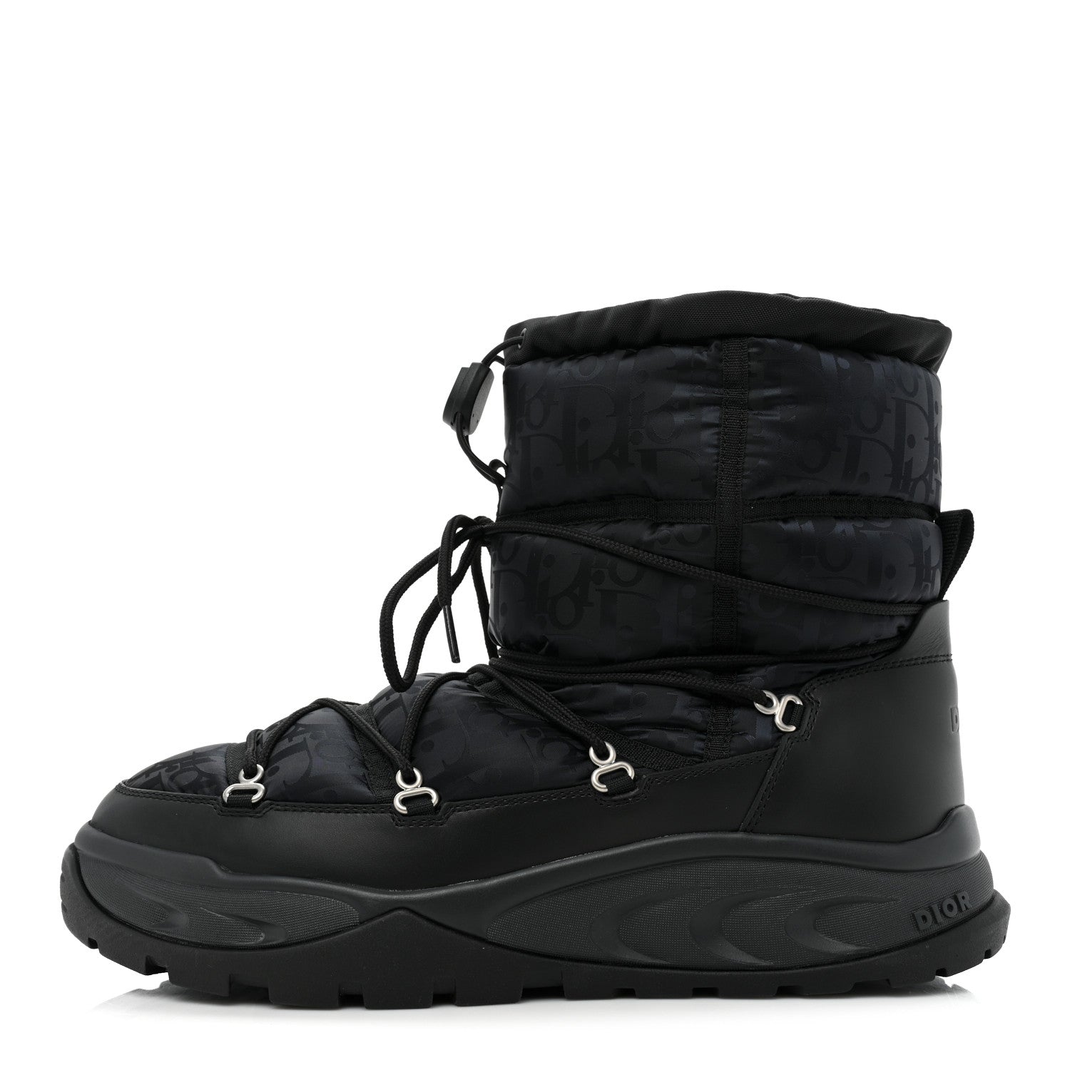 Christian Dior Nylon Oblique Mens Snow Ankle Boot 43 Black 1 of 11