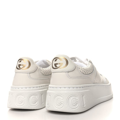 Gucci Calfskin GG Tennis Embossed Perforated Womens Platform 55mm Sneakers 36.5 Great White 4 of 7