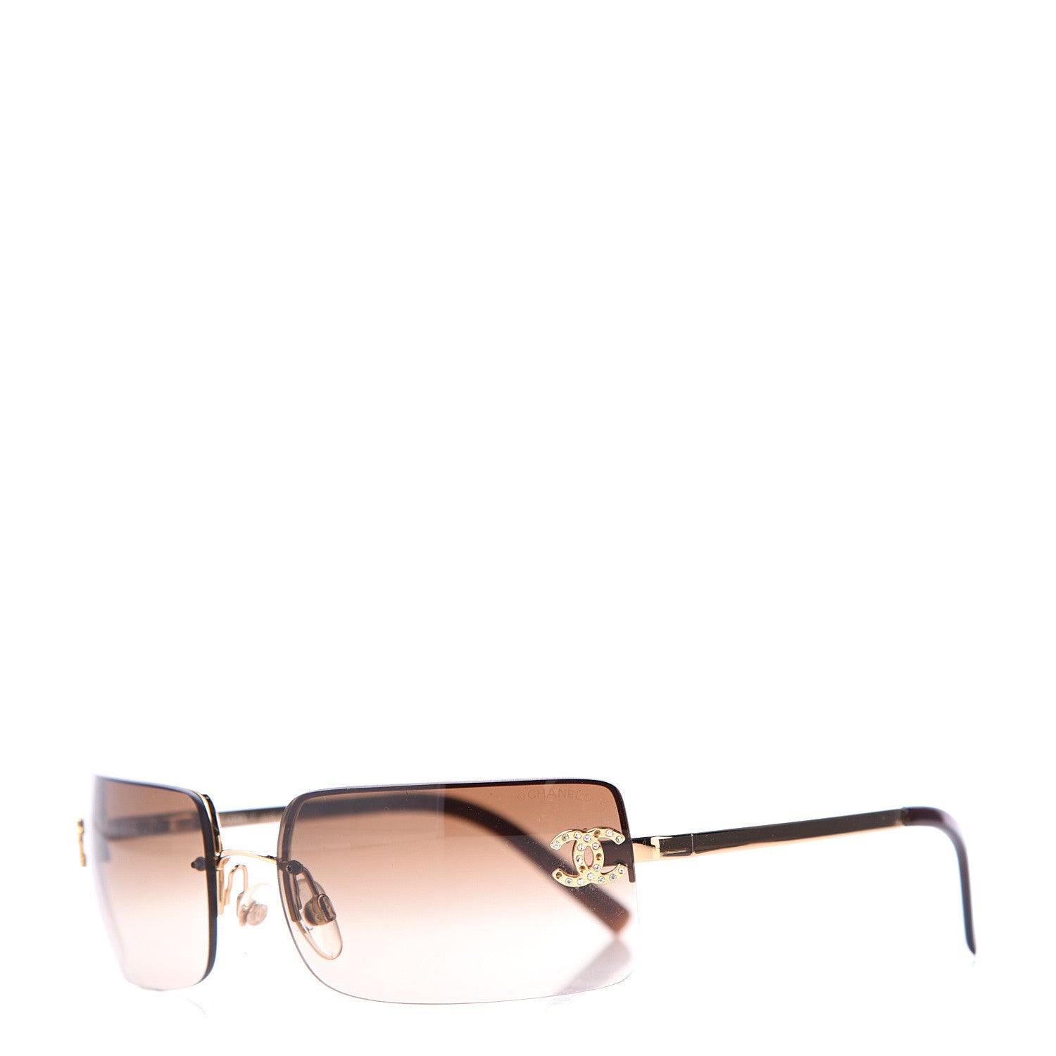 Chanel Crystal CC Logo Sunglasses 4104-B 1 of 8