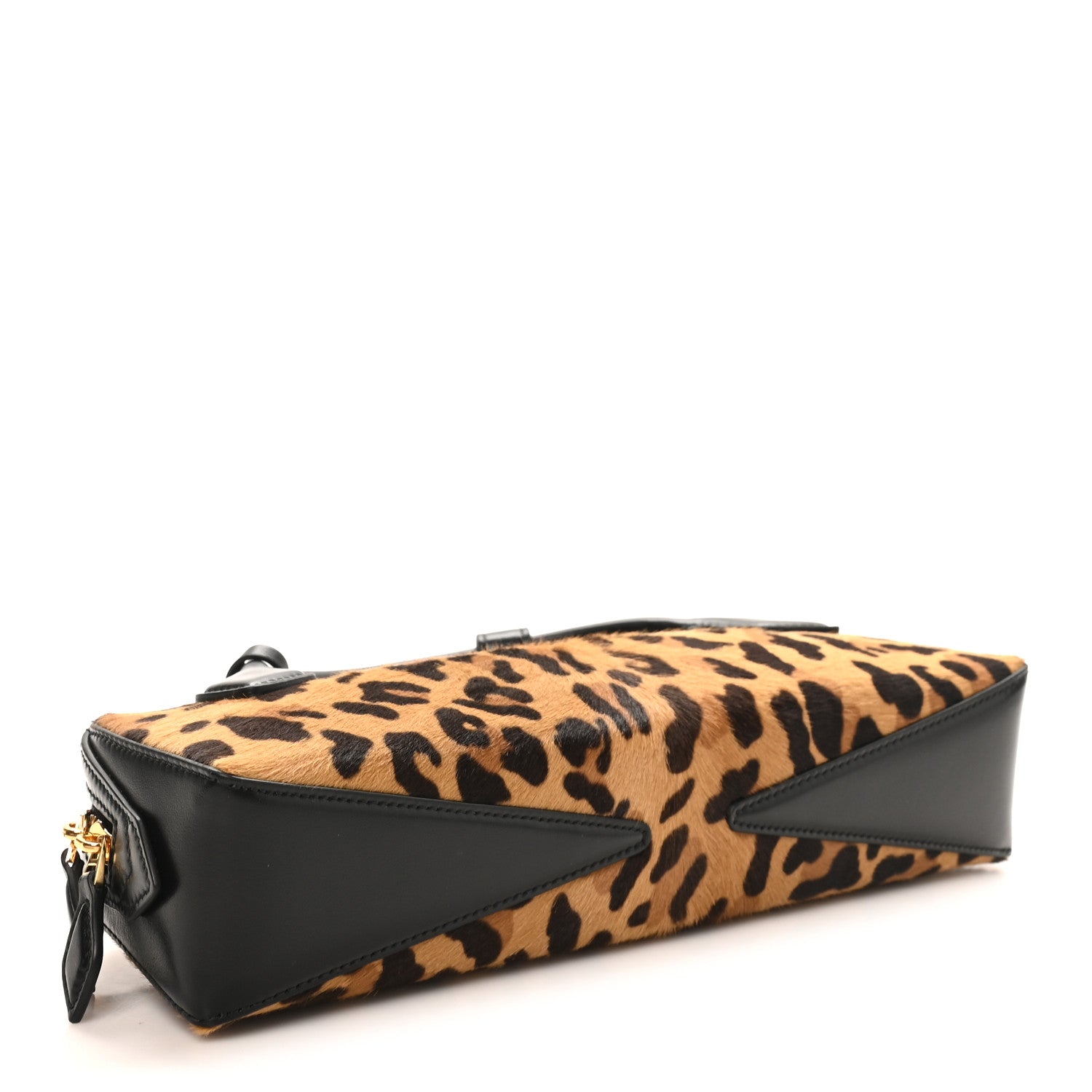 Alaia Calf Hair Leopard Print Le Teckel Clutch Brun Sepia 5 of 10