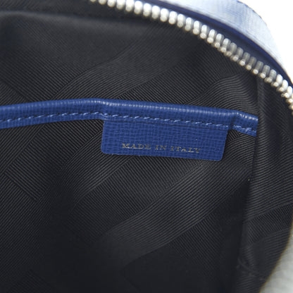 Burberry Textured Calfskin Barrow Briefcase Deep Blue 6 of 9