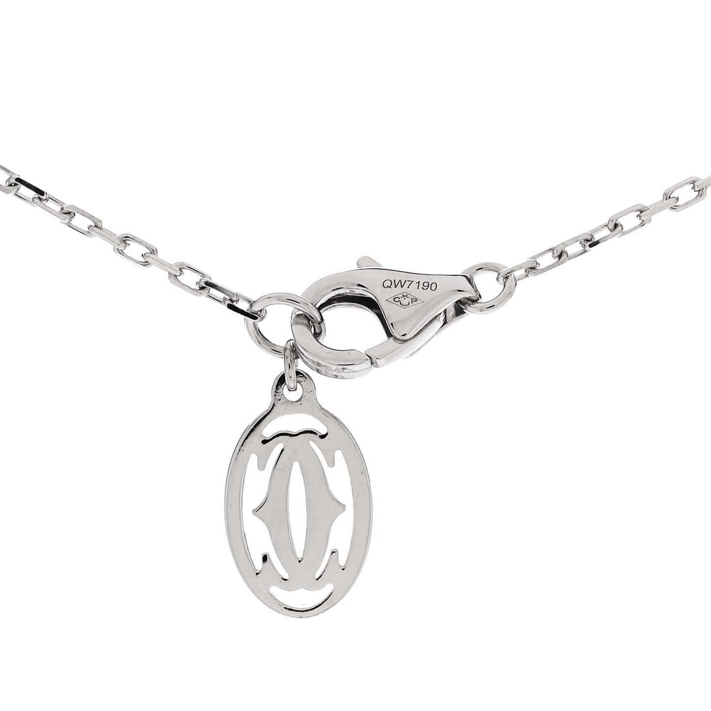18K White Gold Diamond SM D'Amour Pendant Necklace