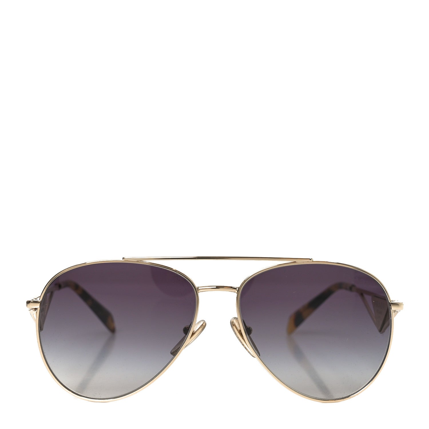 Prada Aviator Sunglasses SPR 73Z Gold Tortoise 2 of 7