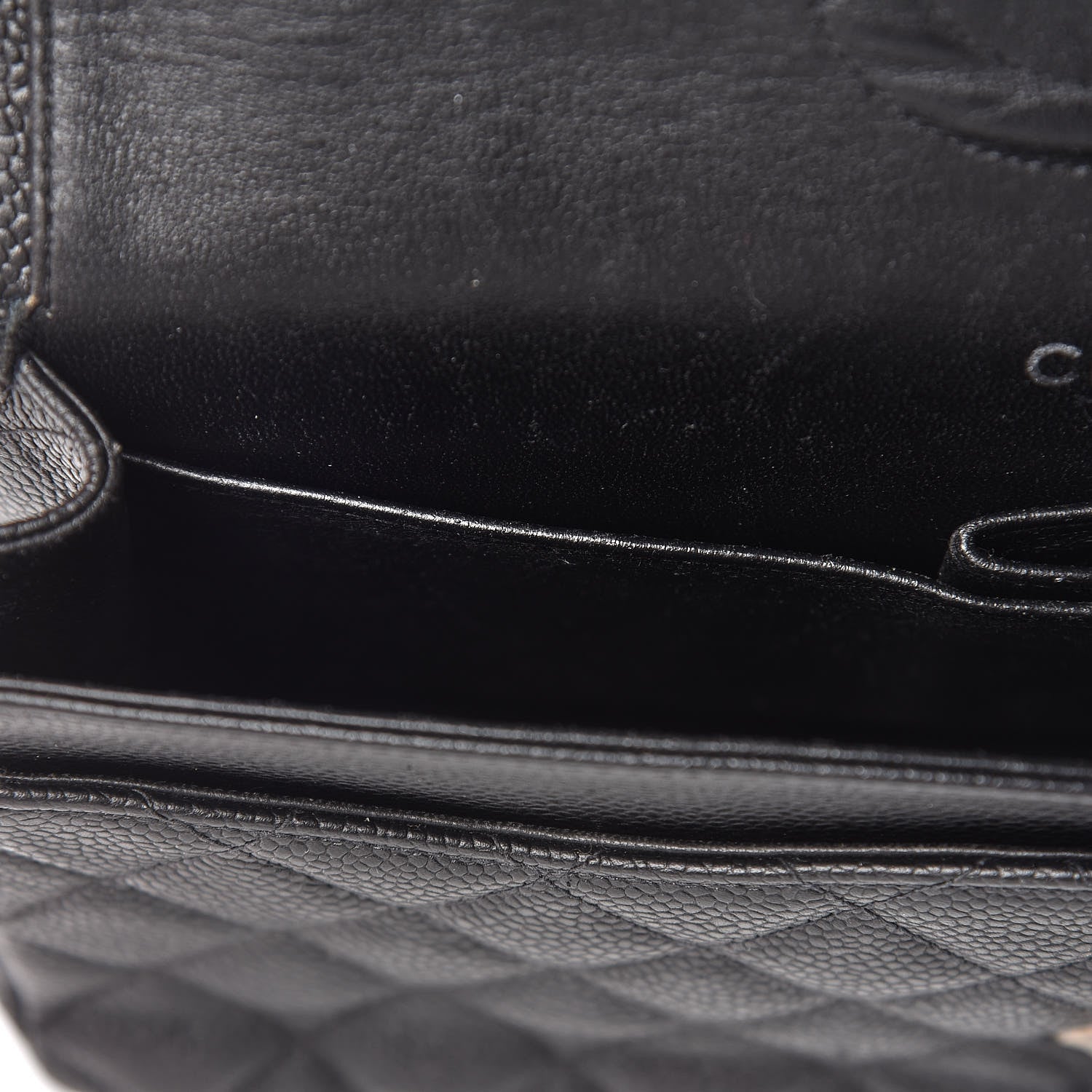 Chanel Caviar Quilted Medium Double Flap Black 23 of 25