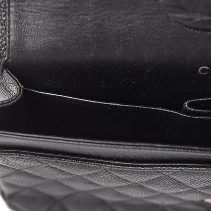 Chanel Caviar Quilted Medium Double Flap Black 23 of 25