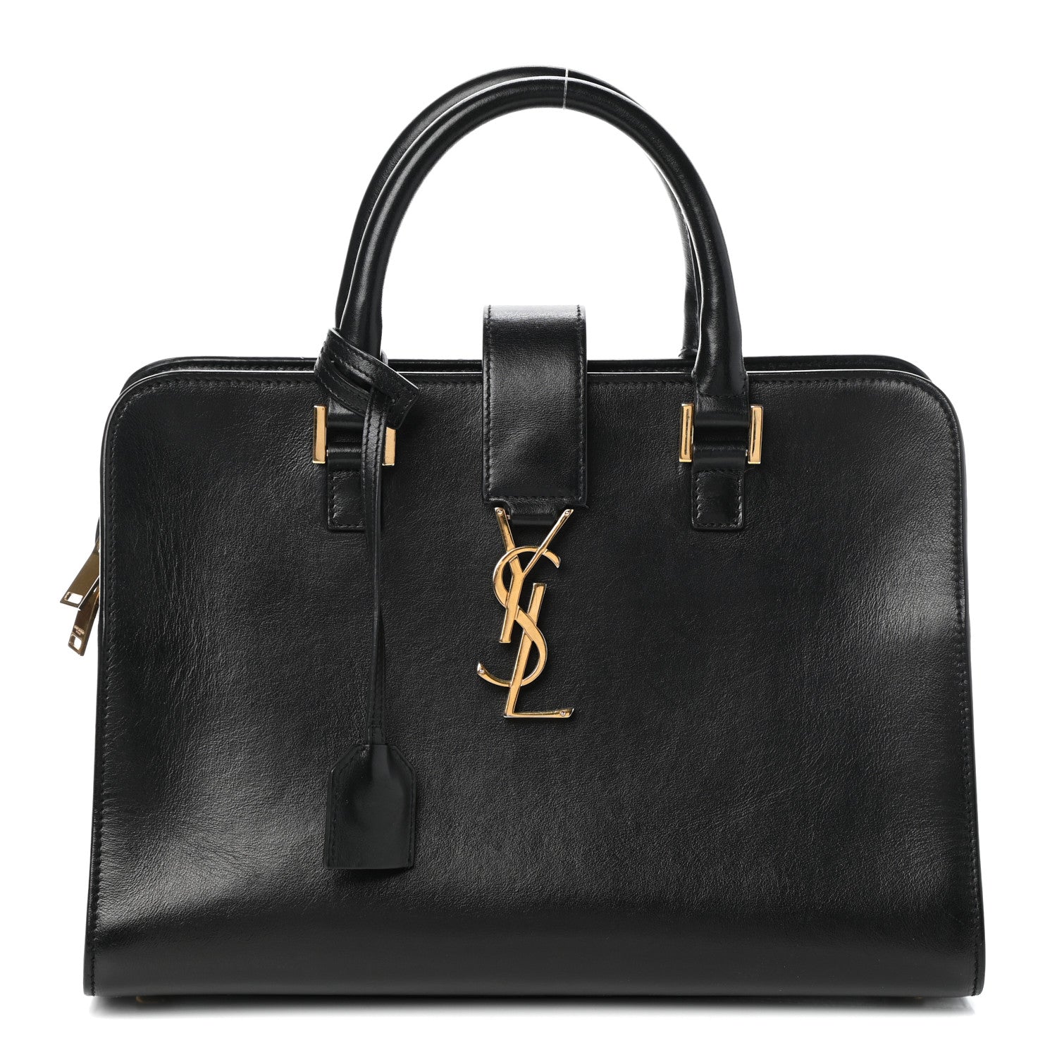 Saint Laurent Smooth Calfskin Small Monogram Cabas Black 1 of 9