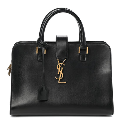 Saint Laurent Smooth Calfskin Small Monogram Cabas Black 1 of 9