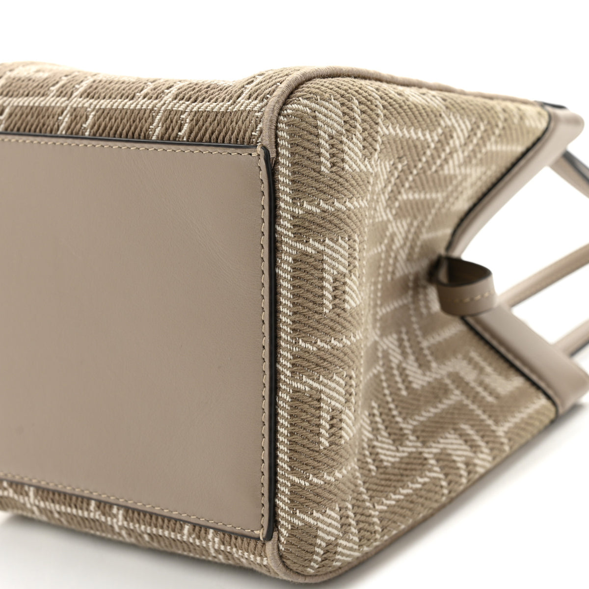 Fendi Fabric Jacquard Vitello Grace FF 1974 Mini Fendi Origami Dove White Dove 10 of 11