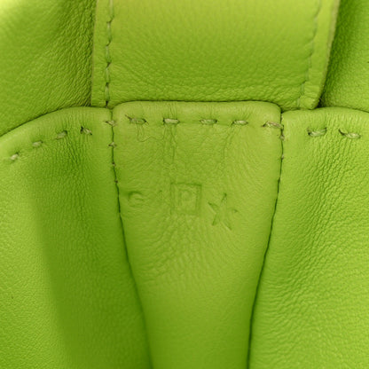 Hermes Lambskin Clou De Selle Pouch Kiwi 7 of 11