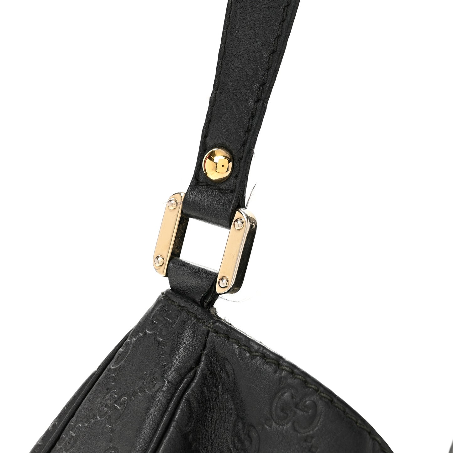 Guccissima Large New Ladies Web Hobo Black