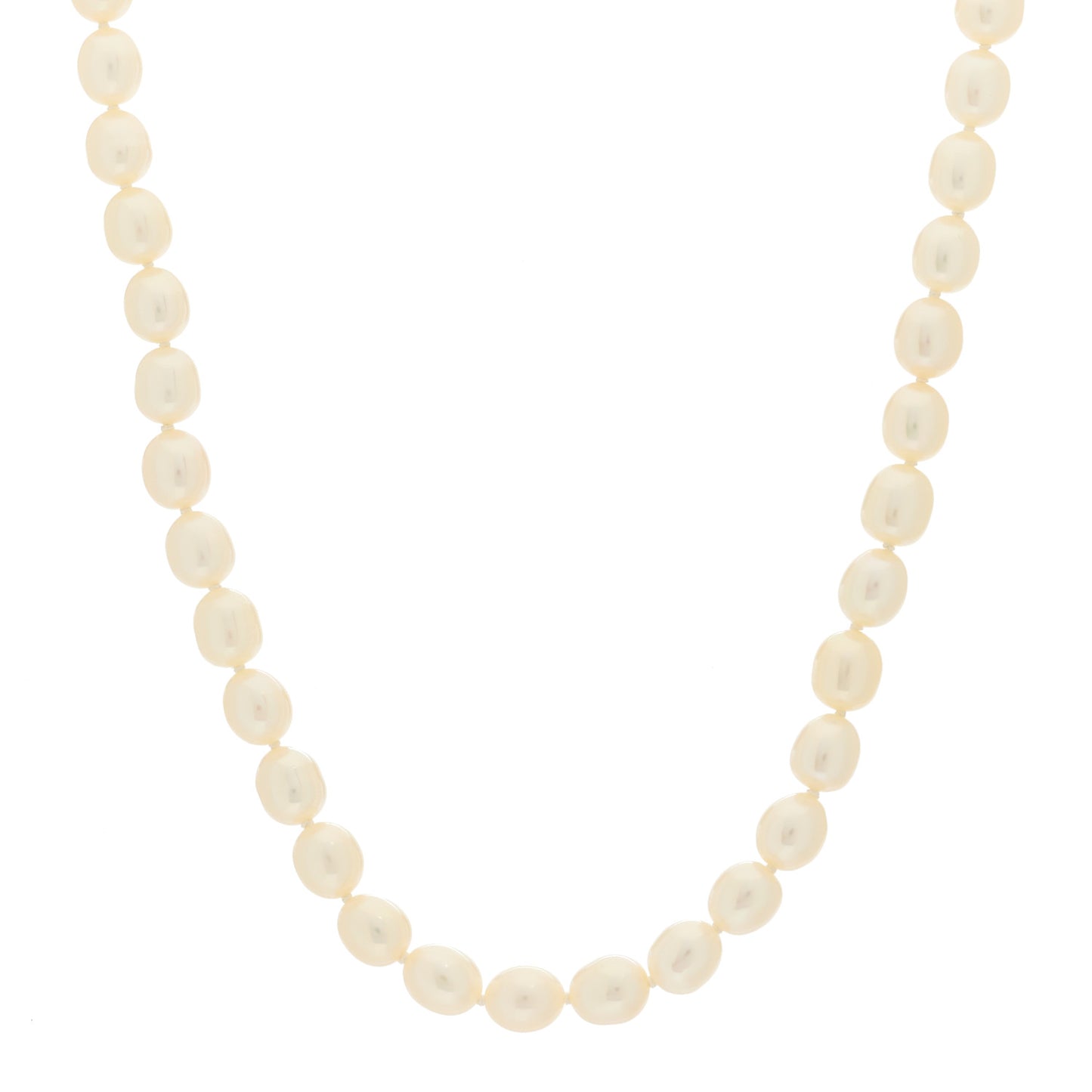 Sterling Silver Freshwater Cultured Pearl 6.5-7mm Strand Necklace