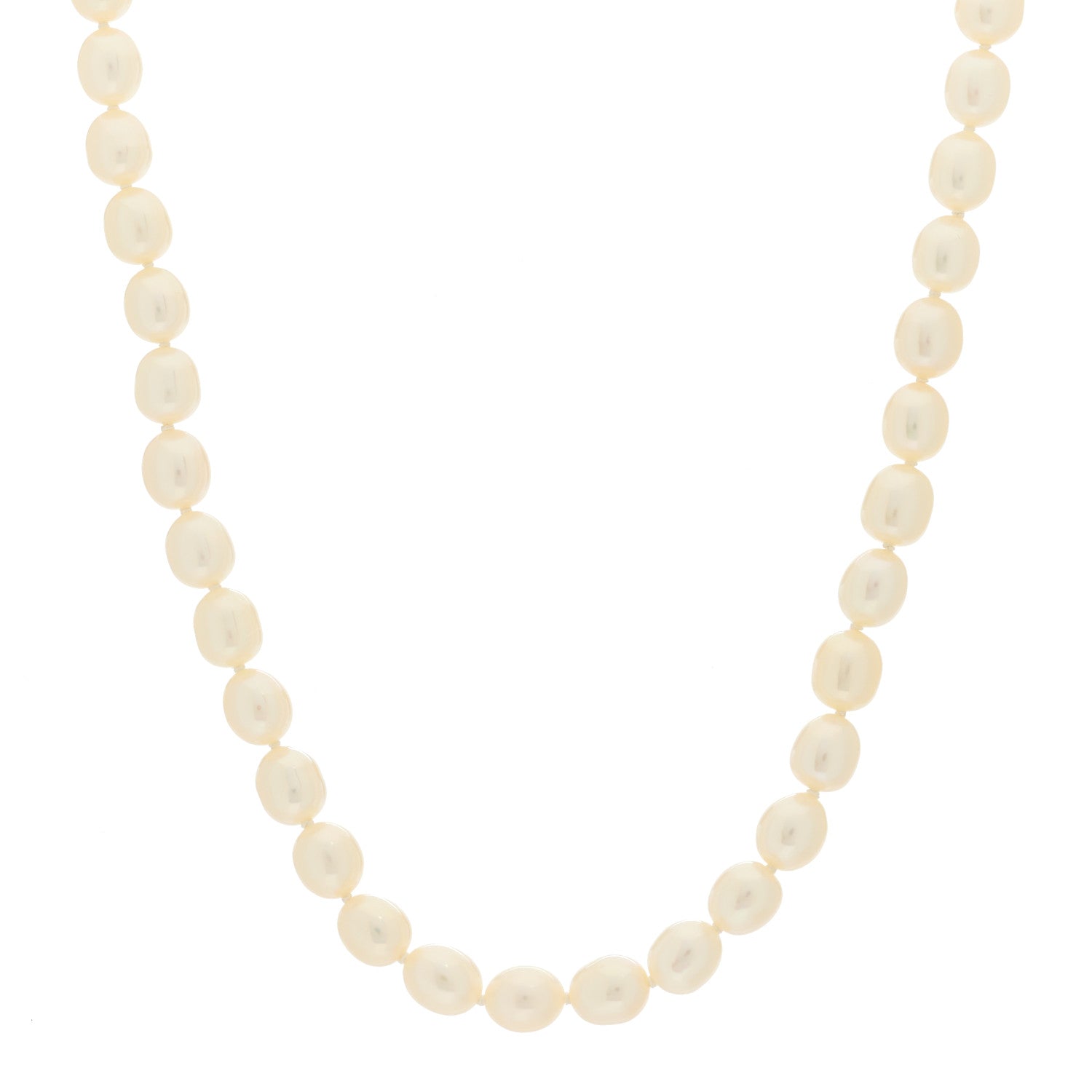Tiffany Sterling Silver Freshwater Cultured Pearl 6.5-7mm Strand Necklace 1 of 6