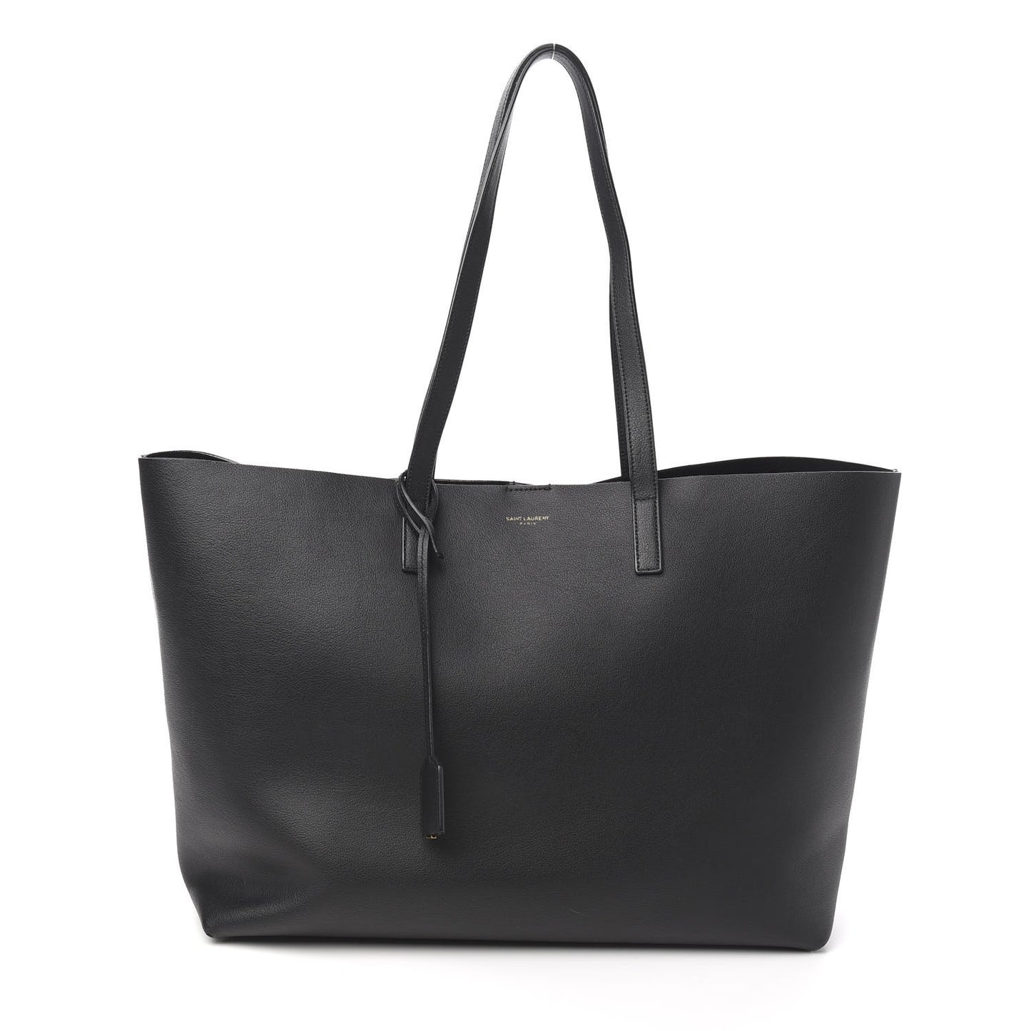 Calfskin Large Shopping Tote Black