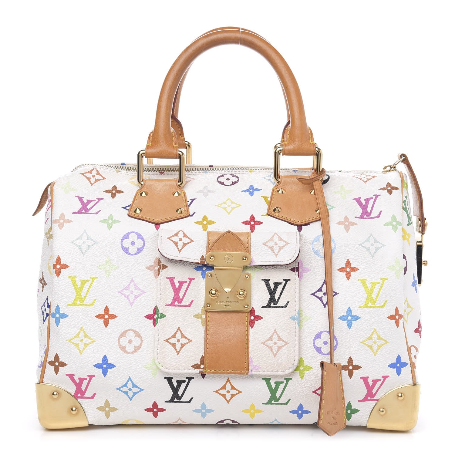 Louis Vuitton Monogram Multicolor Speedy 30 White 1 of 15