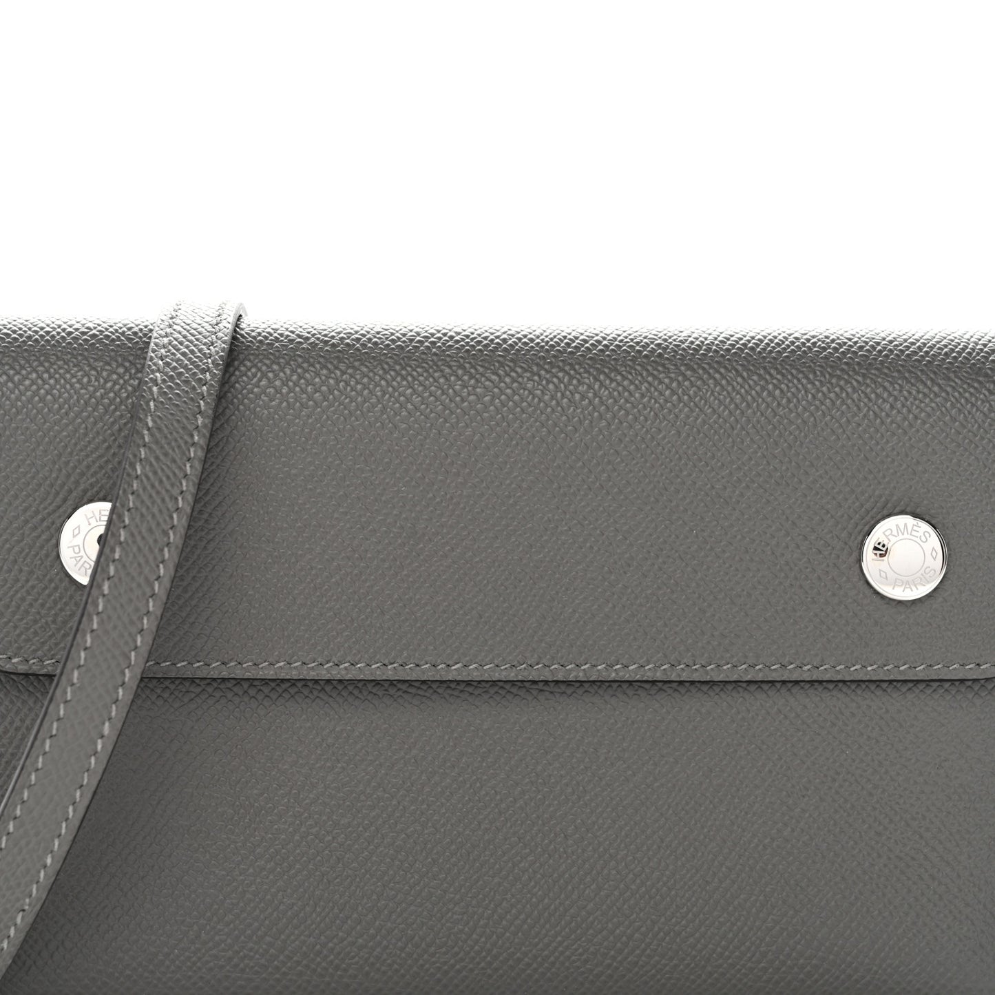 Box Hermesnap Wallet Black Gris Meyer