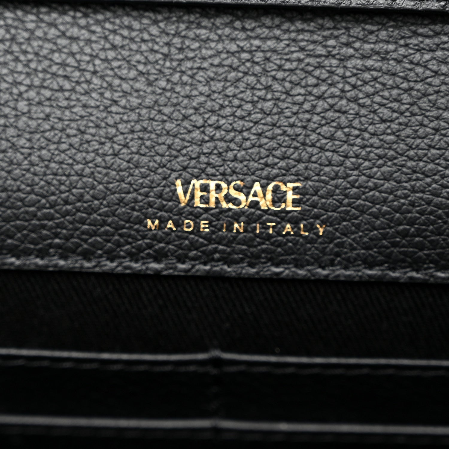 Versace Grained Calfskin La Medusa Crossbody Bag Black 6 of 10