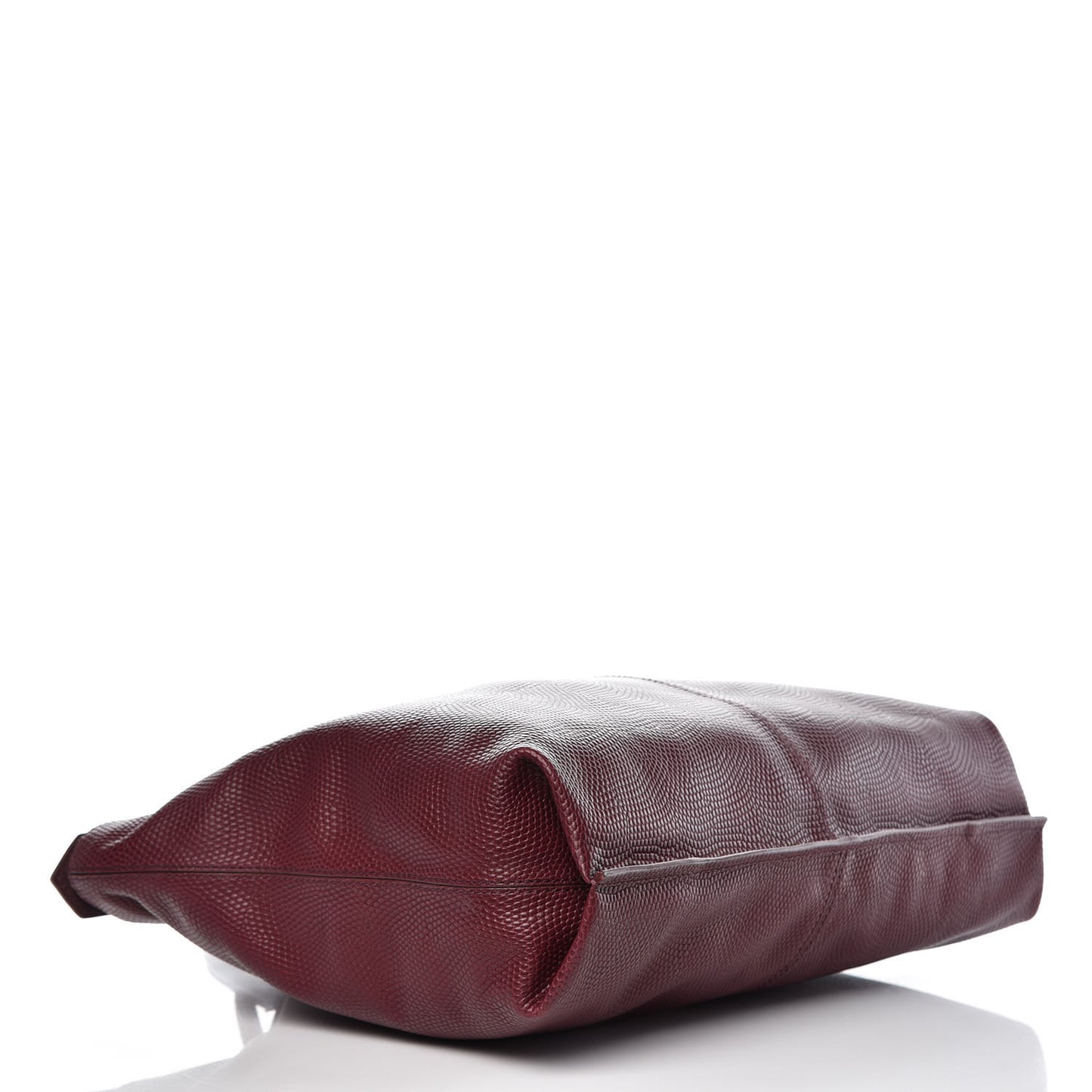 Lizard Embossed Small Liner Tote Oxblood