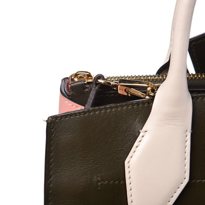 Louis Vuitton Calfskin City Steamer PM Kaki Magnolia White 7 of 14