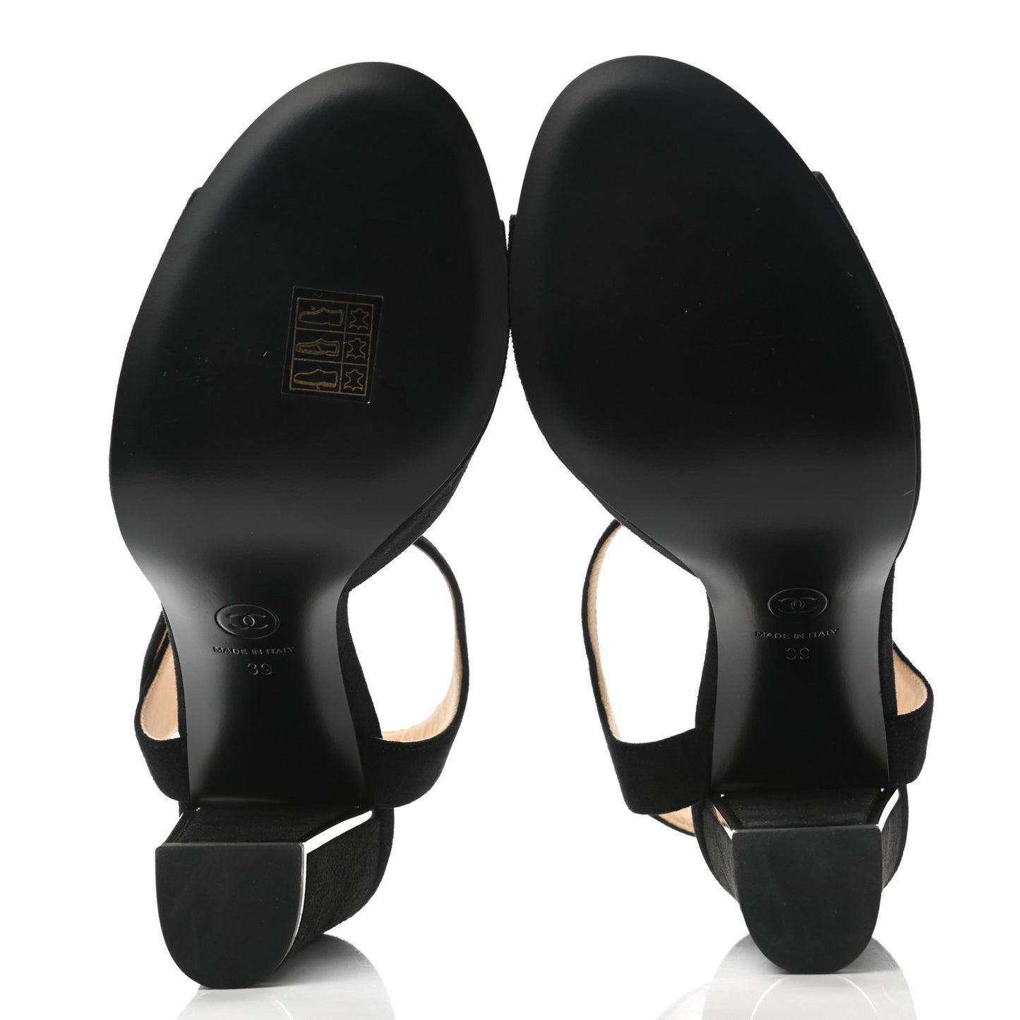 Suede Sandals 39 Black