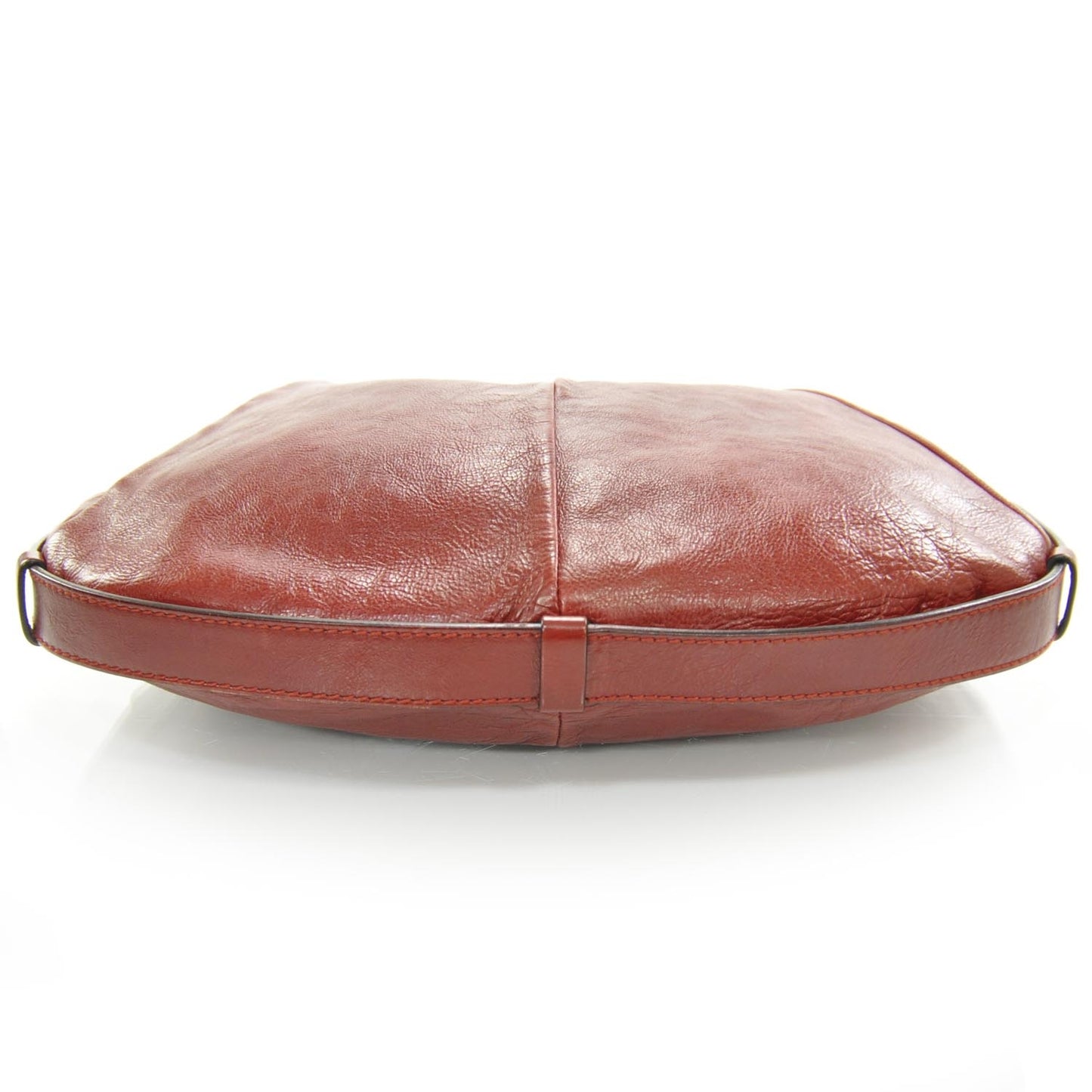 Leather Mombasa Horn Bag Red