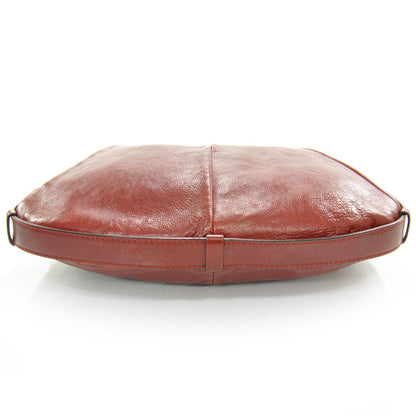 Saint Laurent Leather Mombasa Horn Bag Red 4 of 9