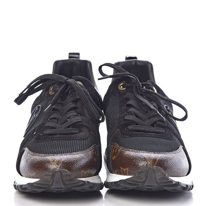 Louis Vuitton Suede Monogram Run Away Sneakers 39 Black 2 of 8