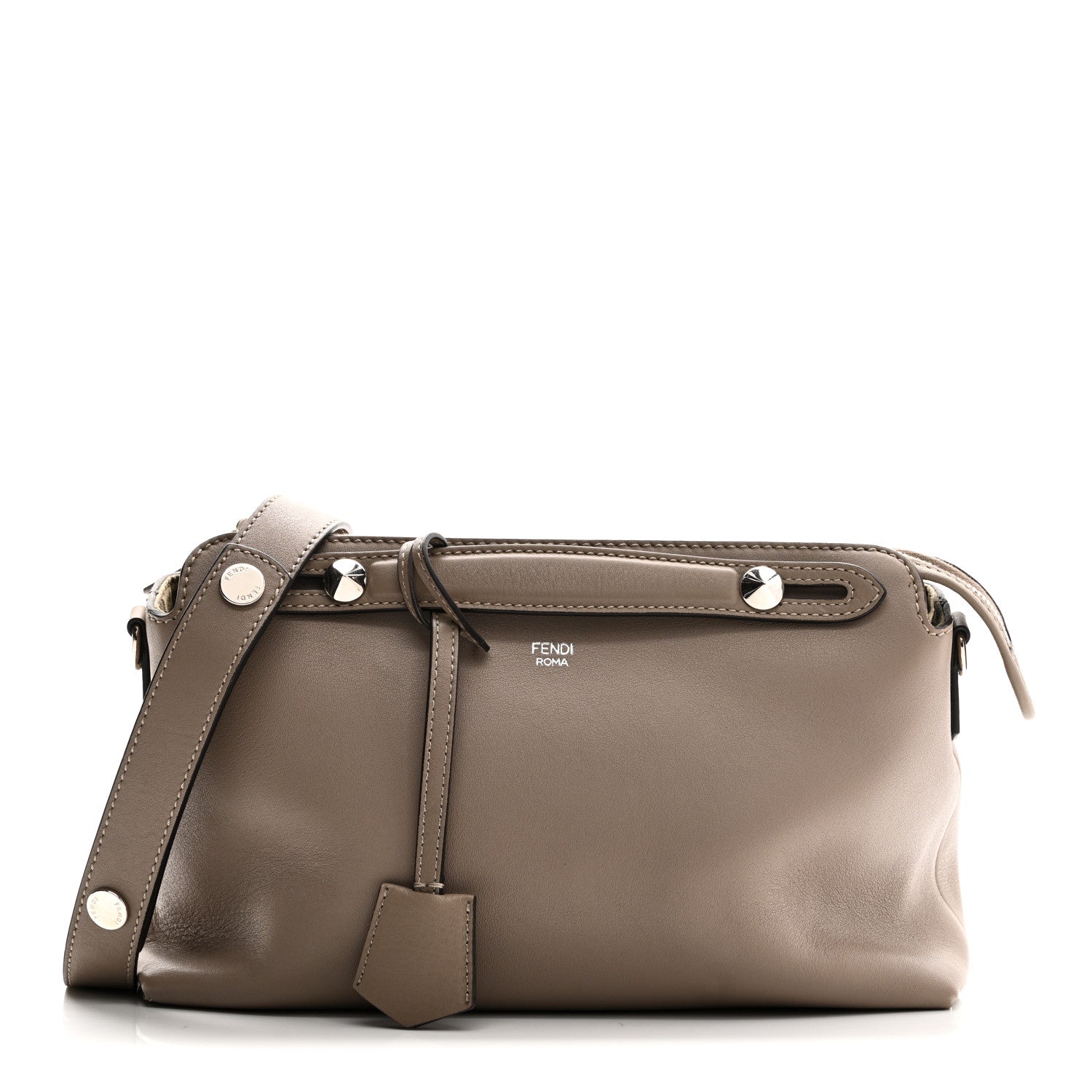 Fendi Vitello Dolce Medium By The Way Boston Bag Tortora 1 of 10