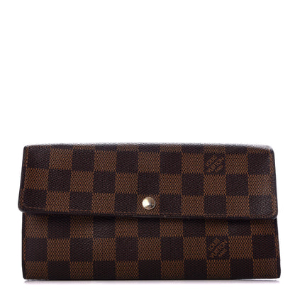 Louis Vuitton Damier Ebene Sarah Wallet 1 of 9