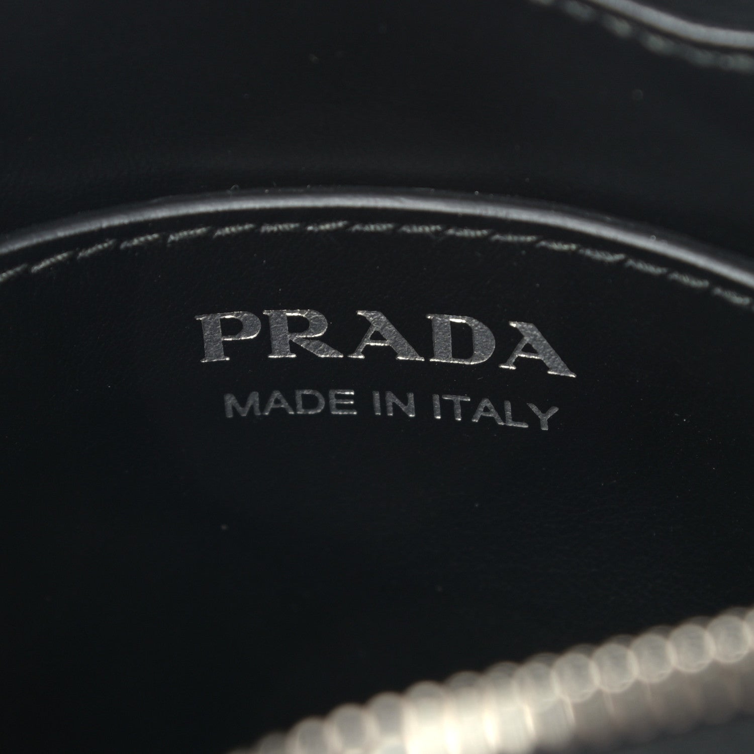 Prada Soft Calfskin Impunture Diagramme Belt Bag Black 6 of 9