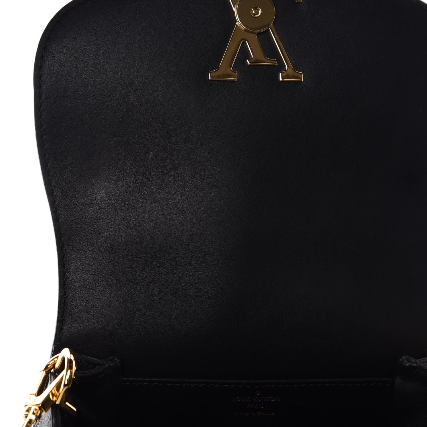 Louis Vuitton Grained Calfskin Vivienne NM Black 10 of 12