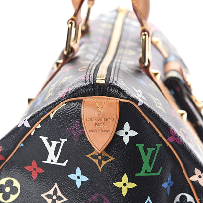 Louis Vuitton Monogram Multicolor Keepall 45 Black 7 of 9