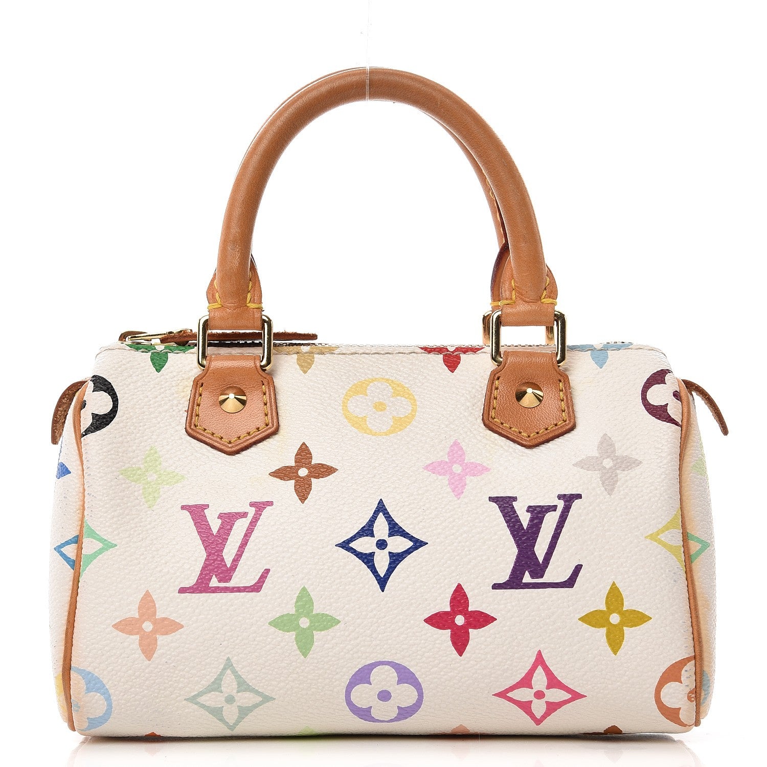 Louis Vuitton Monogram Multicolor Mini Sac HL Speedy White 10 of 18
