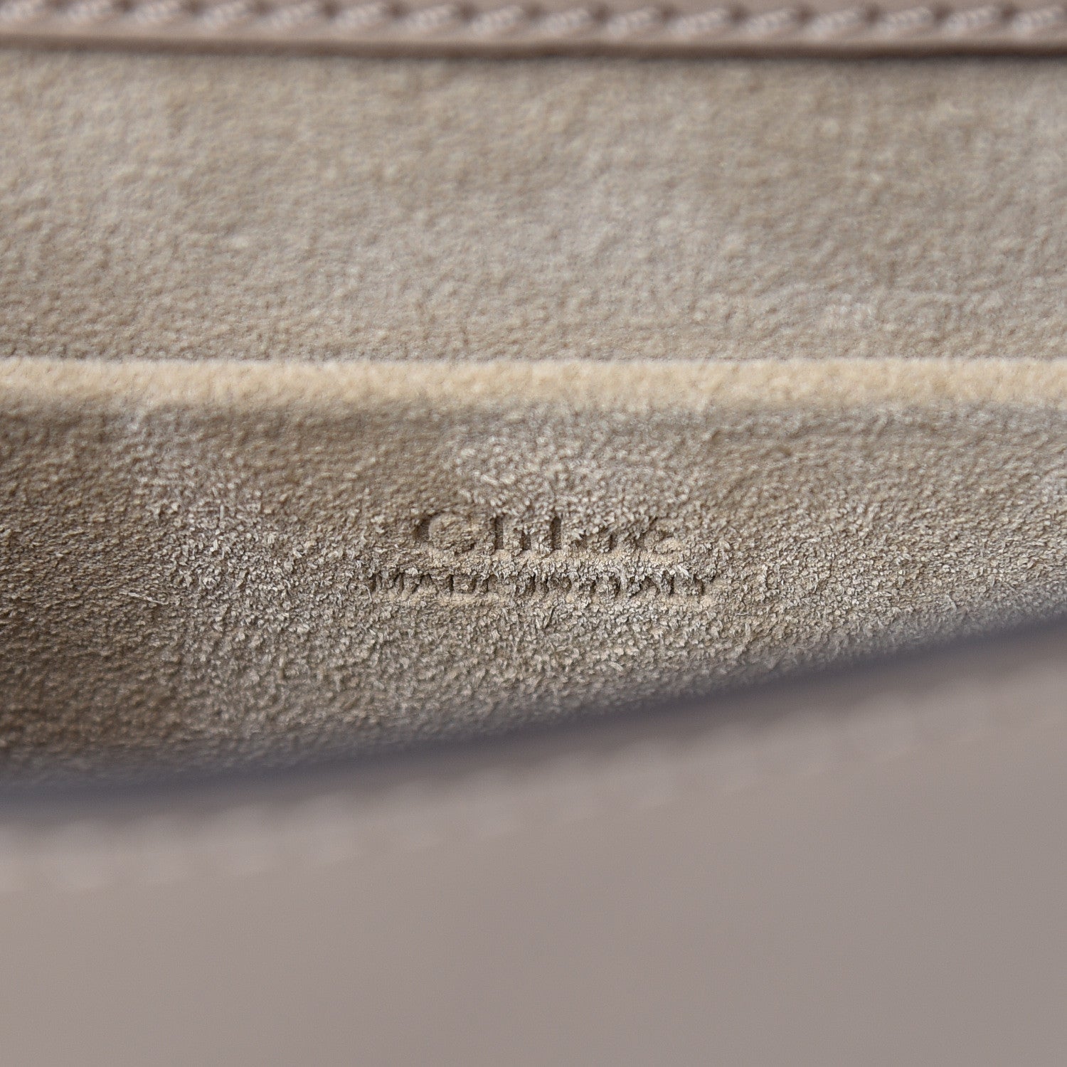 Chloe Calfskin Suede Small Nile Bracelet Bag Motty Grey 6 of 10