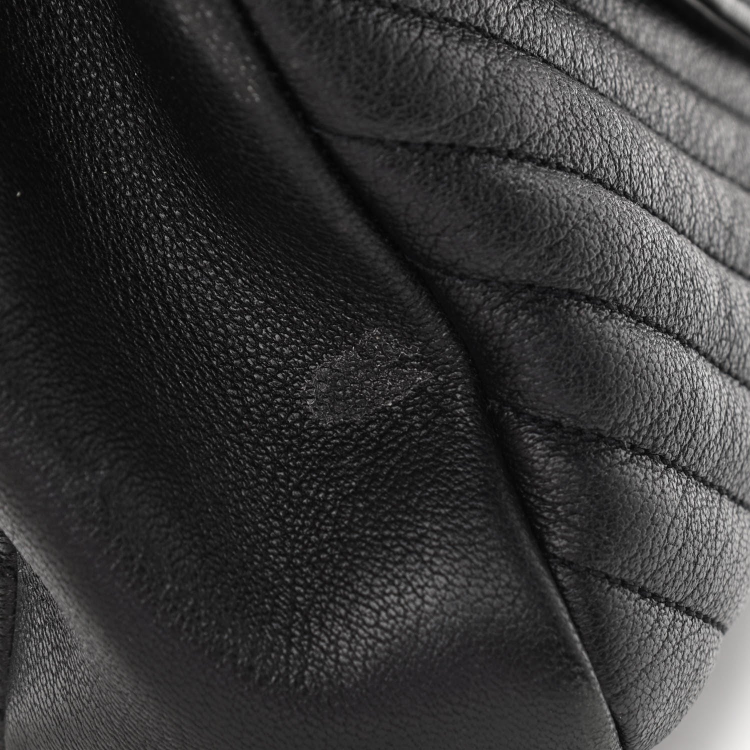 Saint Laurent Sheepskin Matelasse Chevron Monogram Monochrome Large College Satchel Black 11 of 12