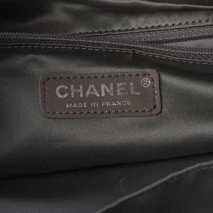 Chanel Distressed Lambskin Lady Braid Bowler Blue 6 of 10