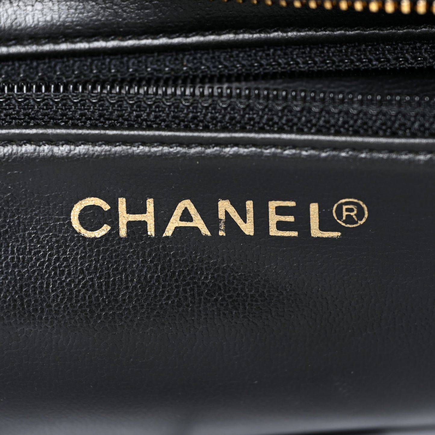 Lambskin CC Shopping Tote Black