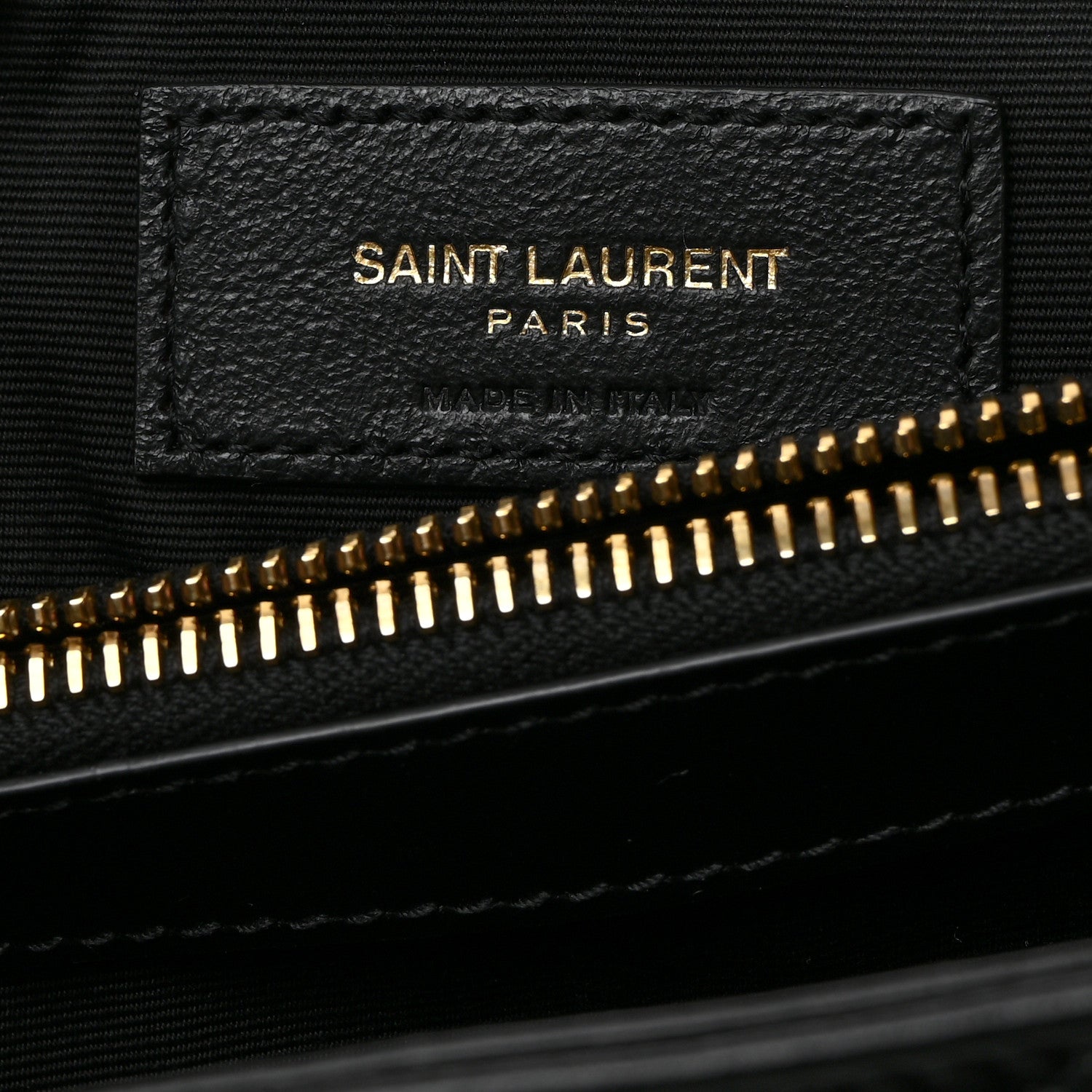 Saint Laurent Calfskin Y Quilted Monogram Medium Loulou Chain Satchel Black 7 of 11