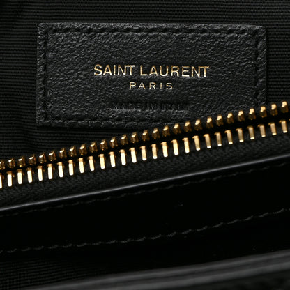 Saint Laurent Calfskin Y Quilted Monogram Medium Loulou Chain Satchel Black 7 of 11