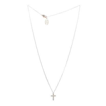 Cartier 18K Pink Gold Diamond Symbols Cross Pendant Necklace 3 of 7