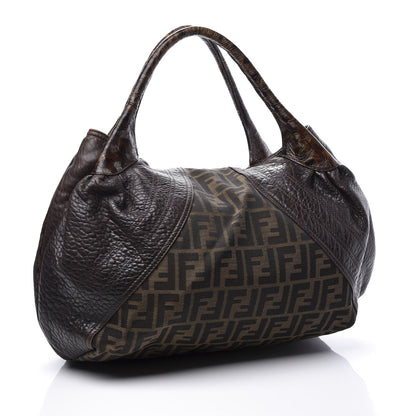 Fendi Zucca Nappa Nuvolata Vitello Tortuga Spy Tobacco Moro 2 of 12
