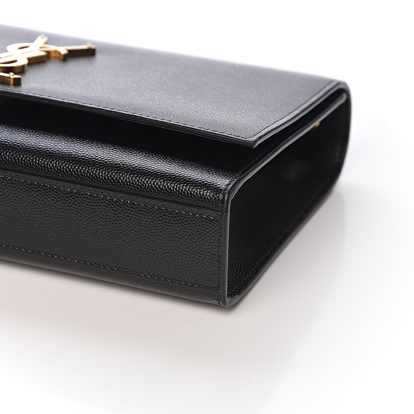 Grain De Poudre Medium Classic Monogram Kate Satchel Black