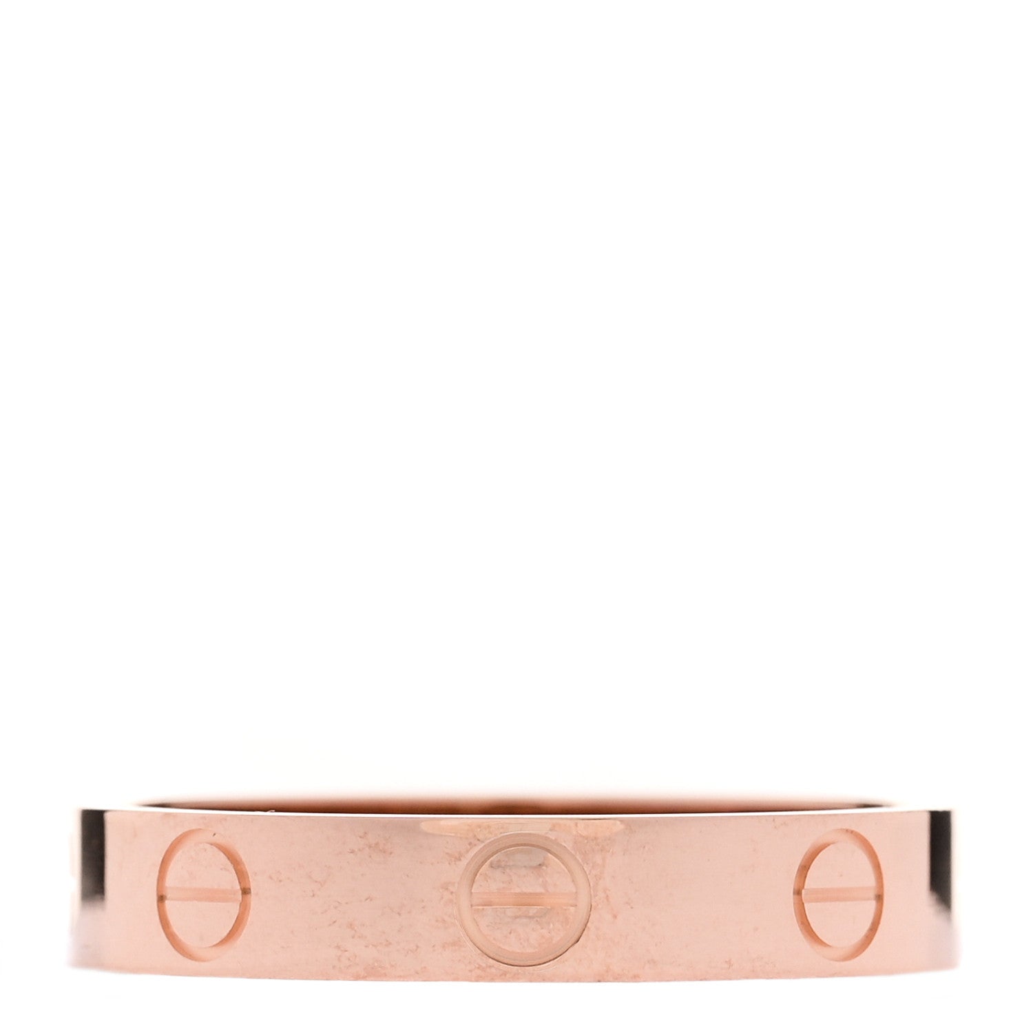 Cartier 18K Pink Gold 3.5mm LOVE Wedding Band Ring 55 7.25 3 of 5