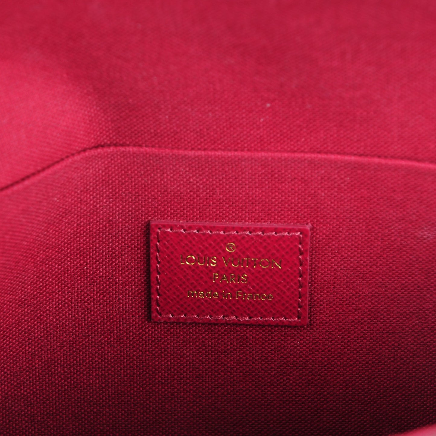 Monogram Pochette Felicie Chain Wallet Fuchsia