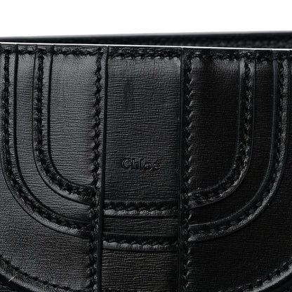 Chloe Shiny Grained Calfskin Marcie Clutch Black 9 of 9